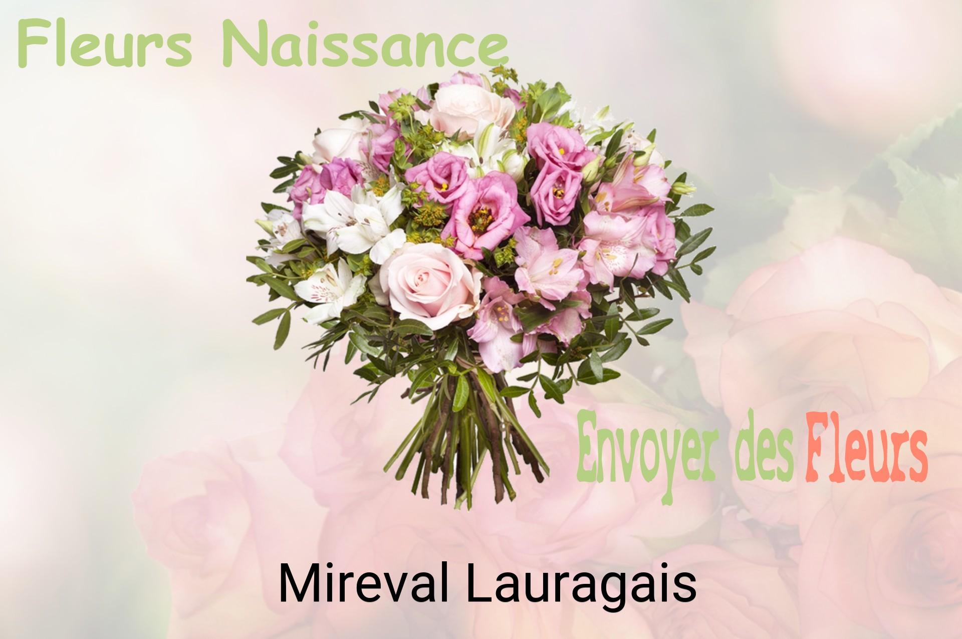 Bouquet de fleurs de naissance livré à Mireval-Lauragais